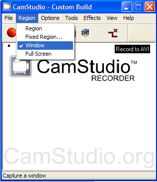 CamStudio - программа для записи видео с экрана (английская)
